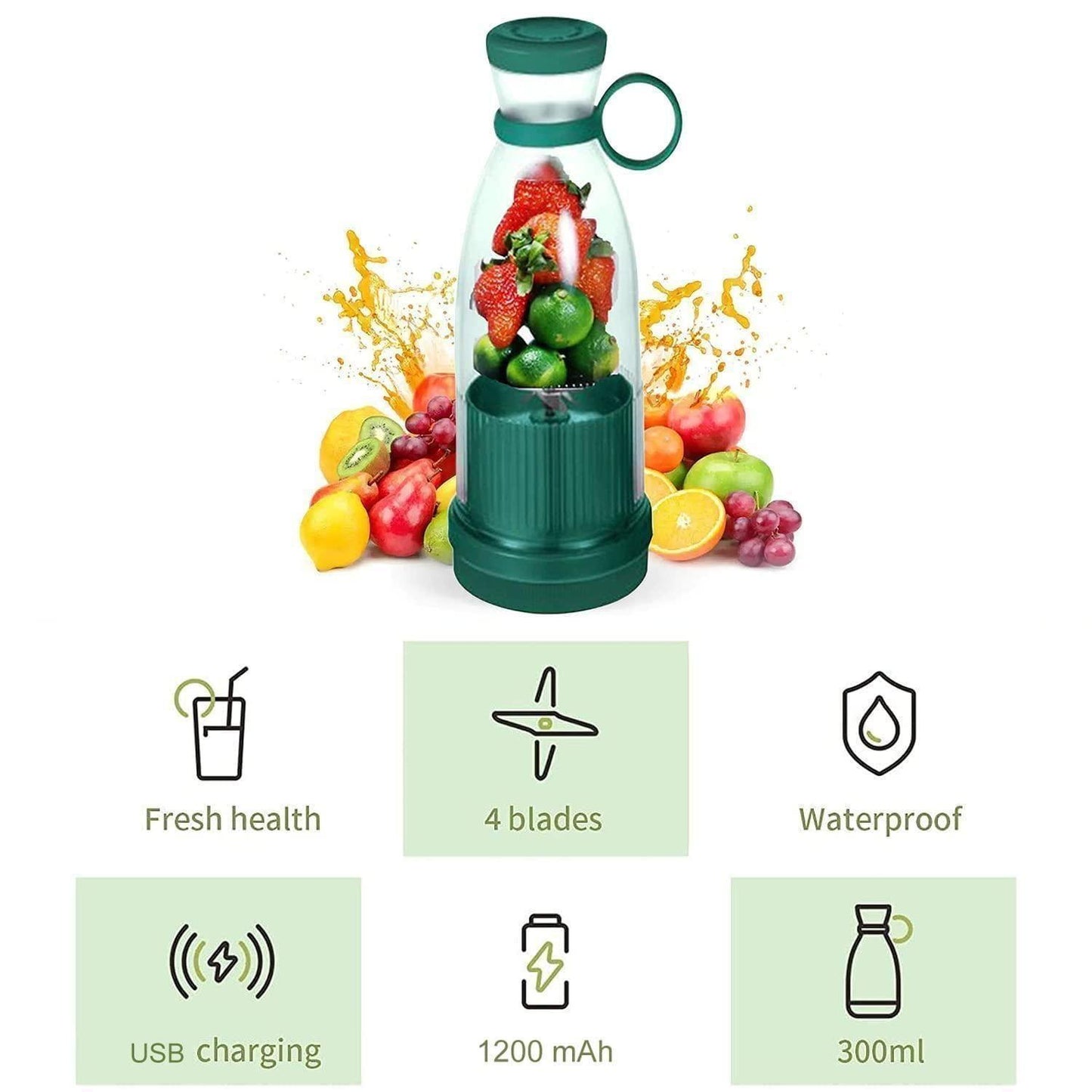 Electric Portable Mini Juicer Bottle Blender