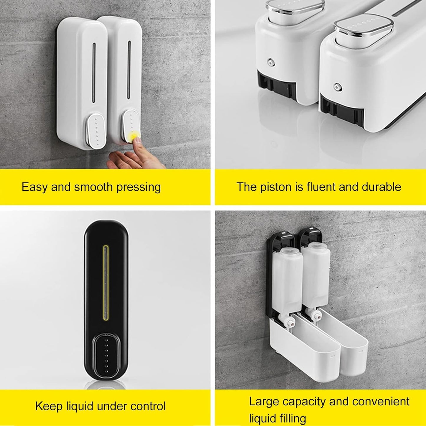 Press Wall-Mounted Dispenser Soap Manual