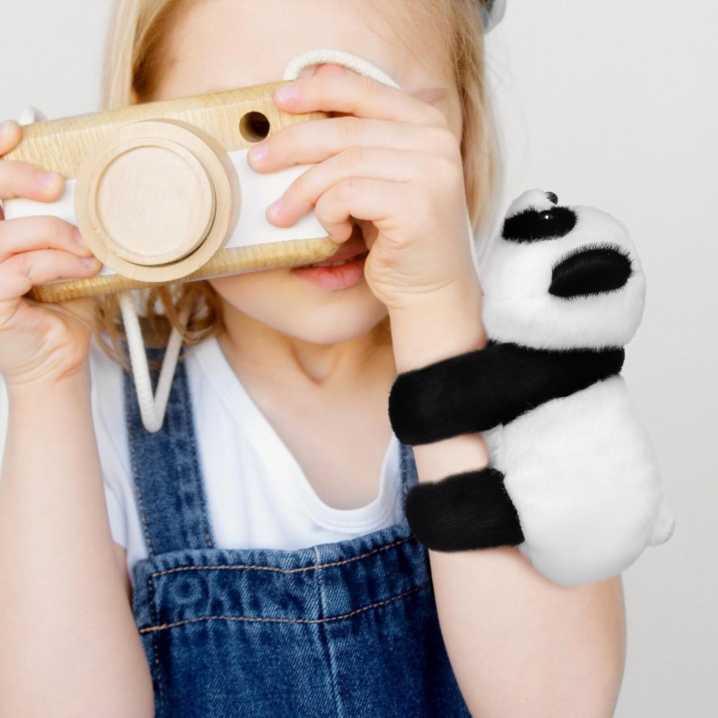 Unisex Stuffed Animal Slap Bracelets Plush Panda