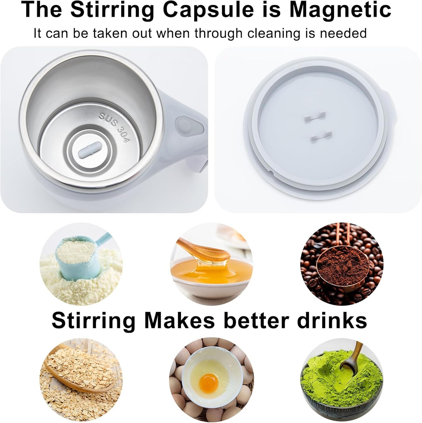 Self Stirring Magnetic Mug