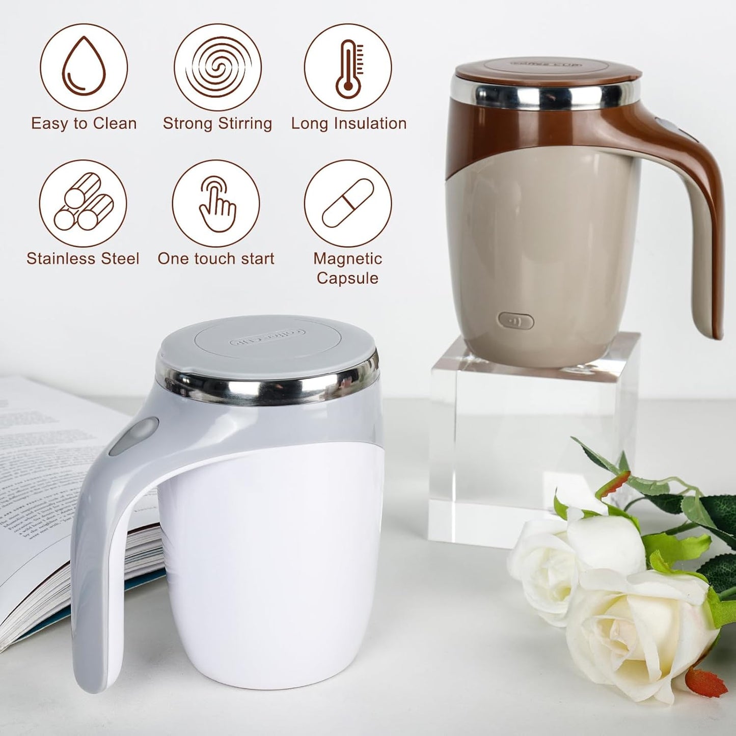 Self Stirring Magnetic Mug